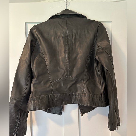 Lt. Black Universal Thread Faux Leather Jacket Target Size Small Like New - Picture 3 of 5